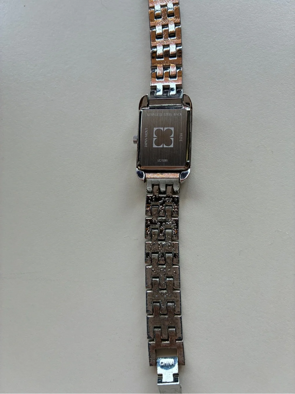 Liz Claiborne Silver Tone Women's Link Bracelet Watch